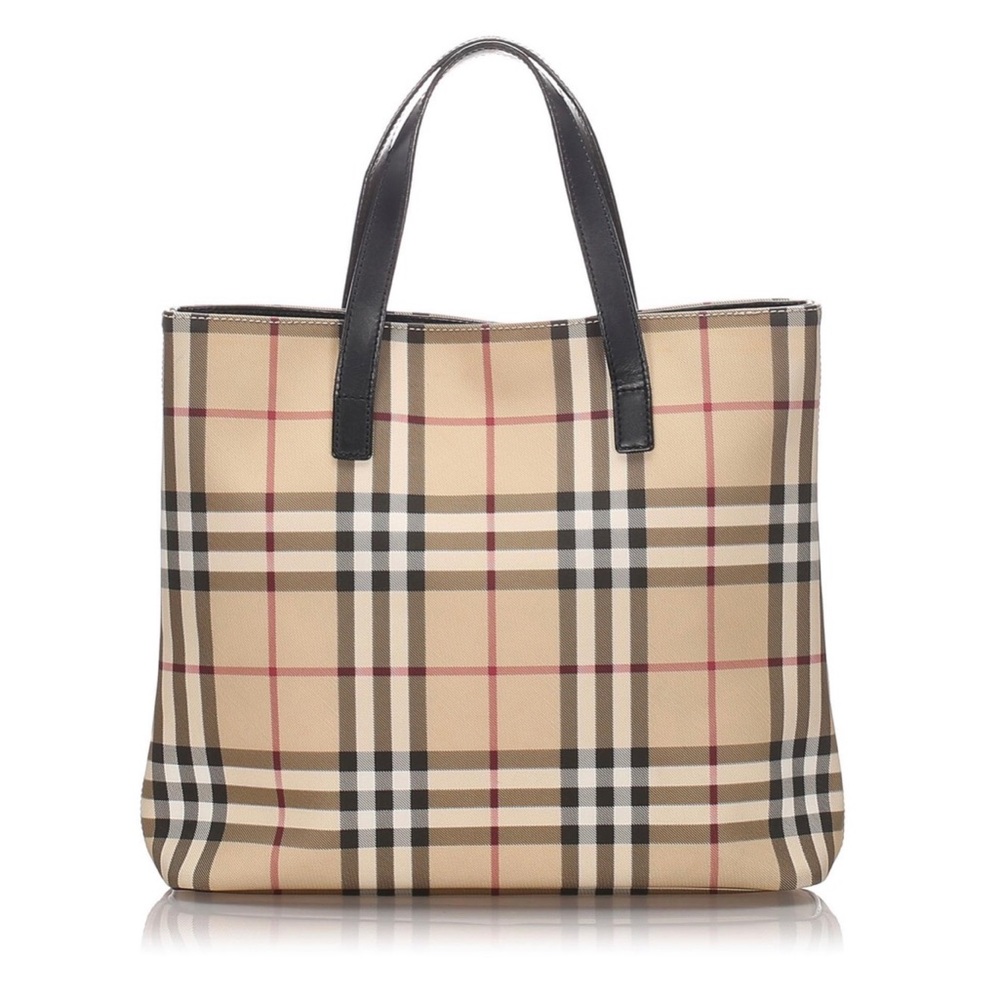 Burberry Checkered House Check Tote Bag